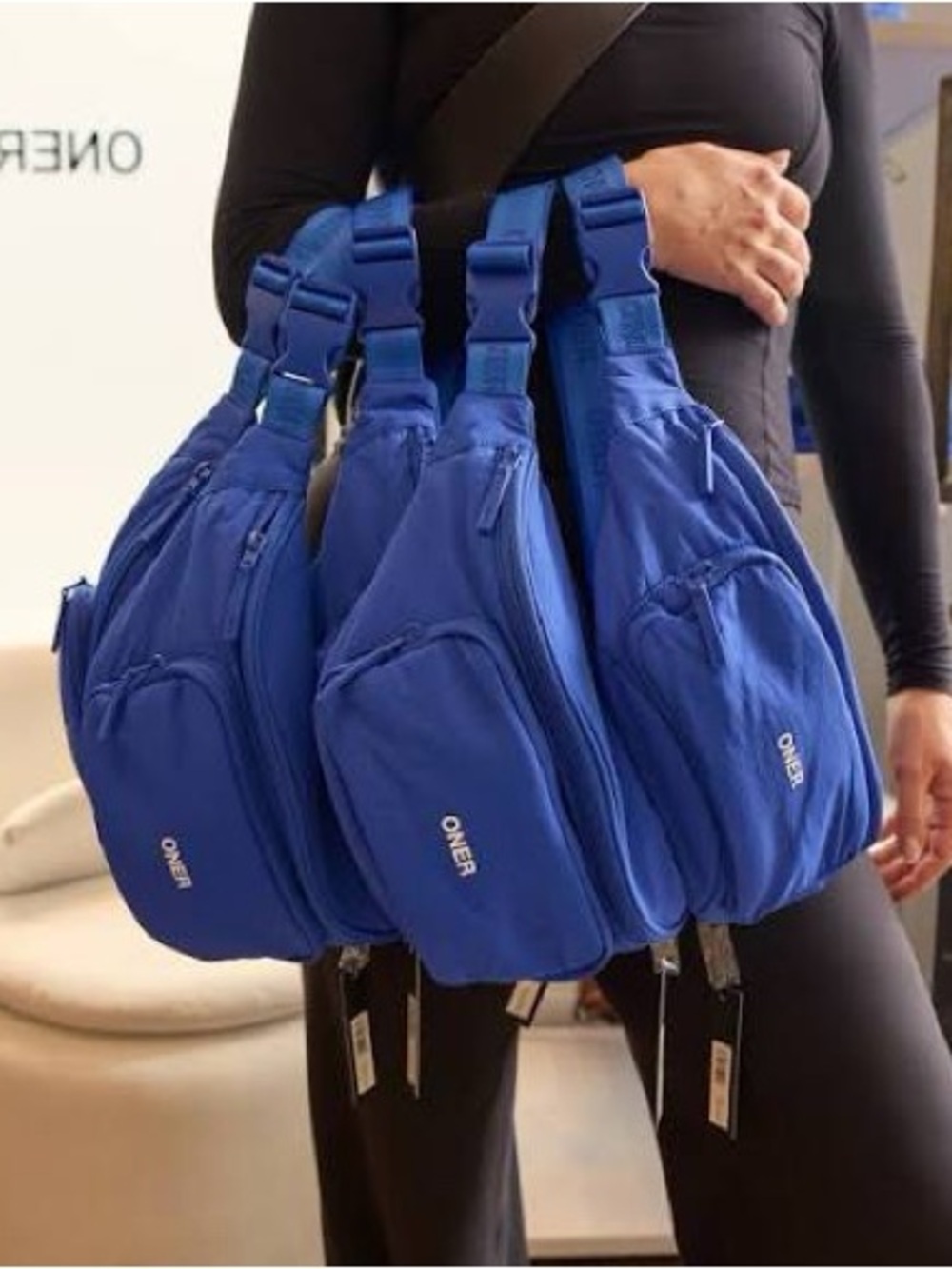 ISO NYC Royal blue Oner all day belt bag bum bag